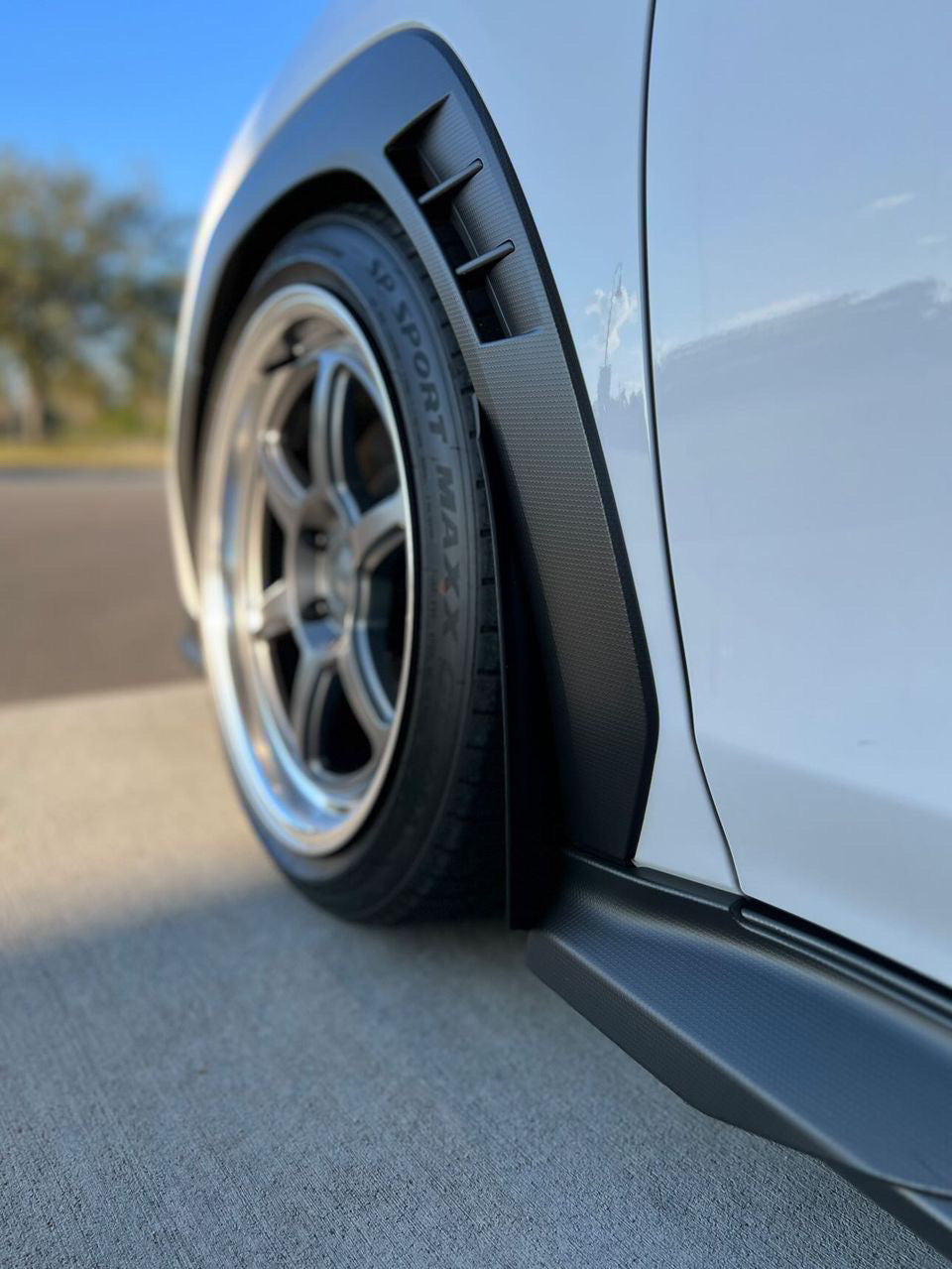 VB WRX guards with OEM splash guards