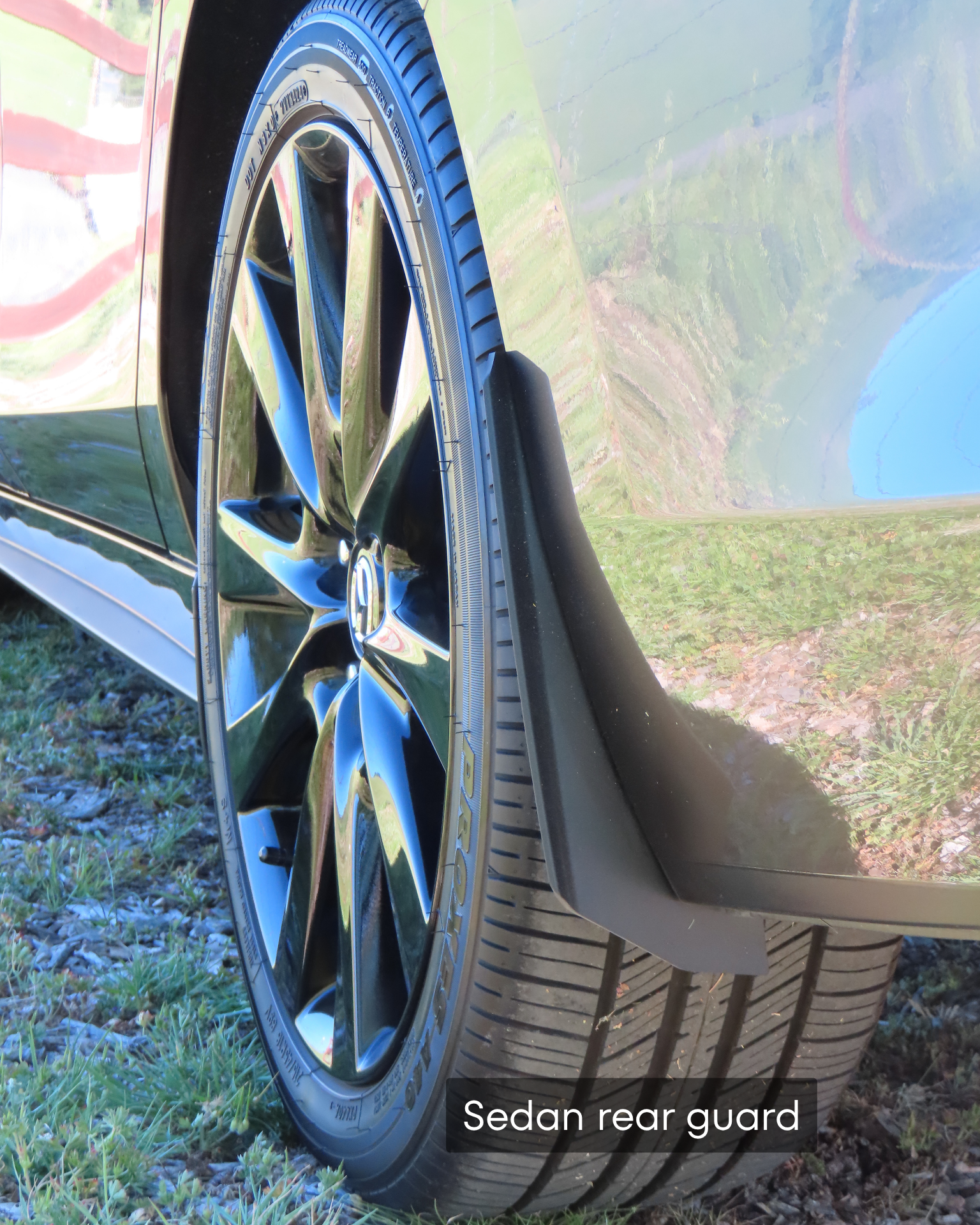 Mazda3 rear megachip splash guard